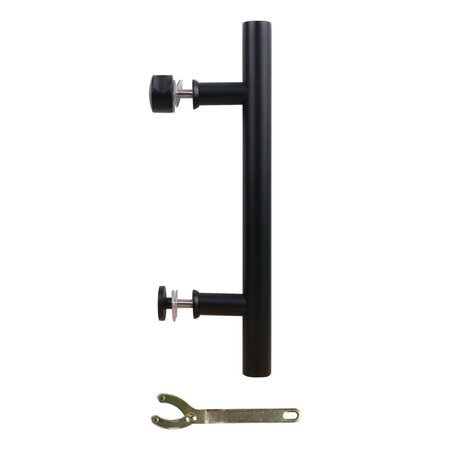 National Hardware Madison Matte Black Steel Pull Handle 1 pc N700-100